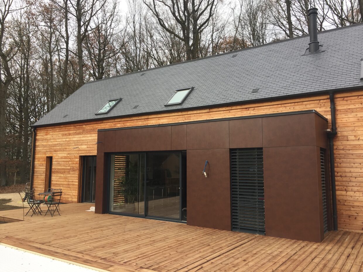 Maison vu depuis la terasse sud